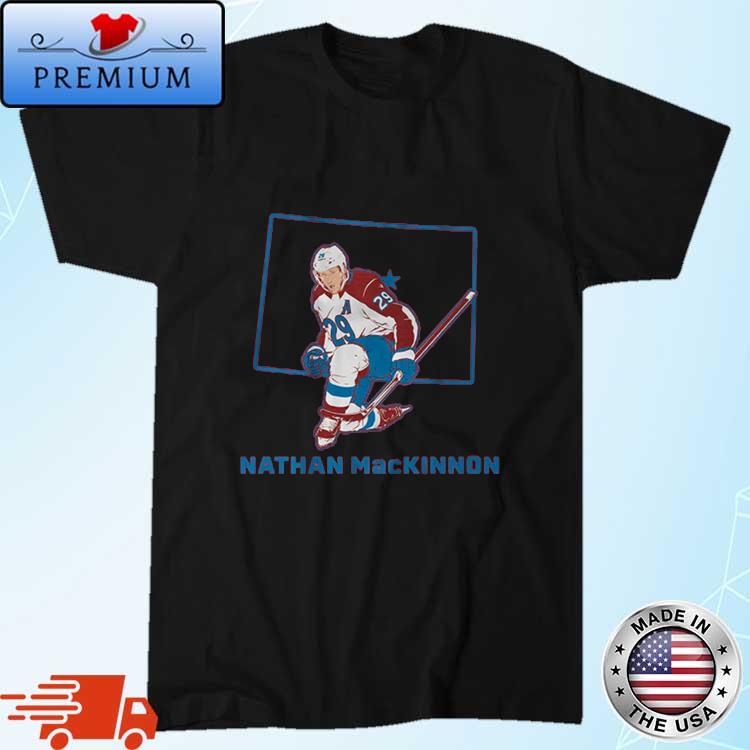Nathan MacKinnon State Star T-Shirt, hoodie, sweater, long sleeve and tank  top