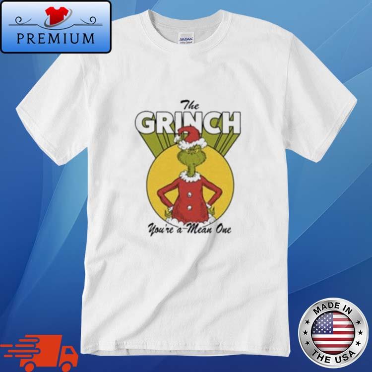 Grinch You're A Mean One Christmas Shirt,Sweater, Hoodie, And Long Sleeved,  Ladies, Tank Top