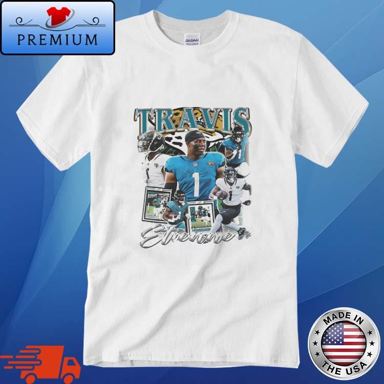 Travis Etienne Jacksonville Jaguars ETN SZN Vintage T-Shirt - Kaiteez