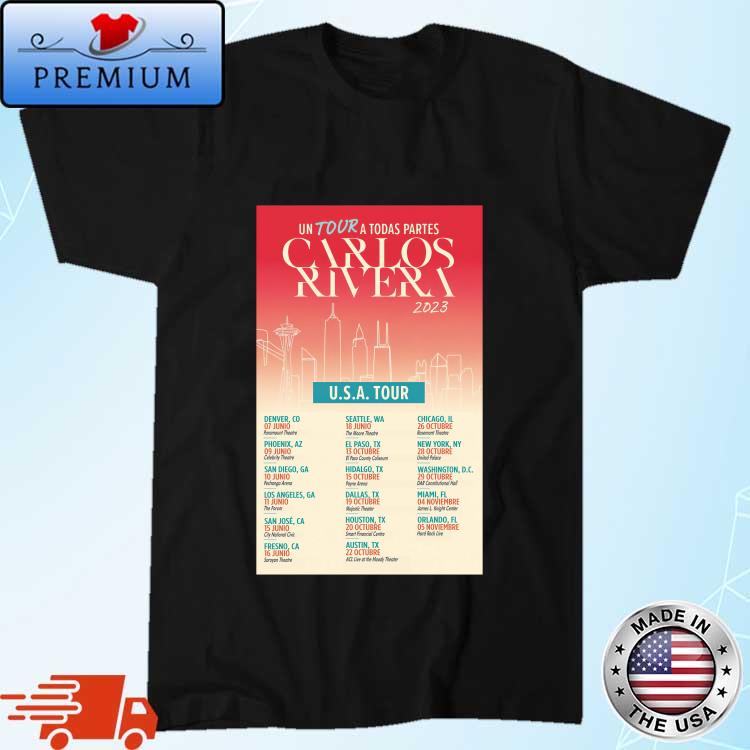 Un Tour A Todas Partes Carlos Rivera USA Tour 2023 Personalized