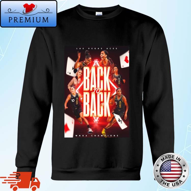 Original las Vegas Aces Back to Back Champions WNBA 2023 T-Shirt,Sweater,  Hoodie, And Long Sleeved, Ladies, Tank Top