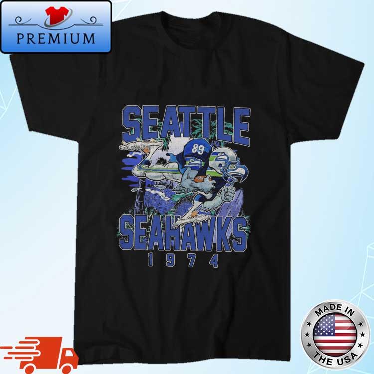 Seattle Seahawks Throwback Helmet  Retro Seattle Seahawks T-Shirt