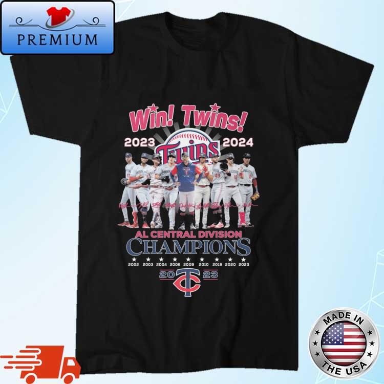 Minnesota Twins Win Twins 2023 Al Central Division Champions T-Shirt,  hoodie, sweater, long sleeve and tank top