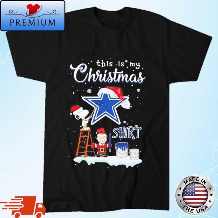 Official Snoopy And Charlie Brown NFL Dallas Cowboys This Is My Christmas Sweatshirt