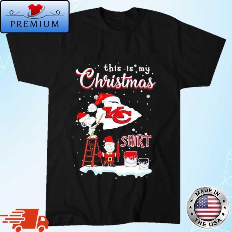 Official Snoopy And Charlie Brown NFL Kansas City Chiefs This Is My Christmas Sweatshirt
