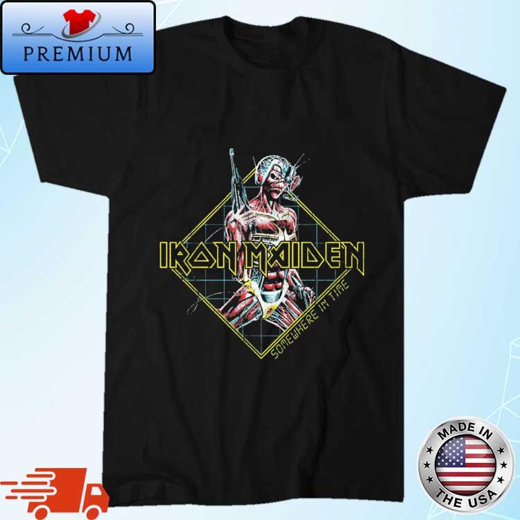 Official iron Maiden Somewhere In Time Diamond Shirt