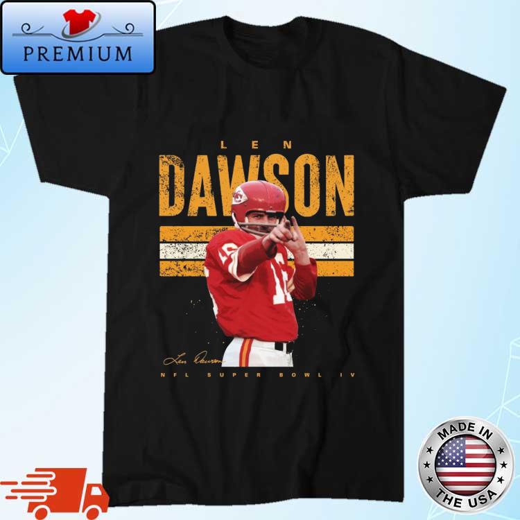 Official len Dawson Kansas City Chiefs NFL Super Bowl Signature Shirt