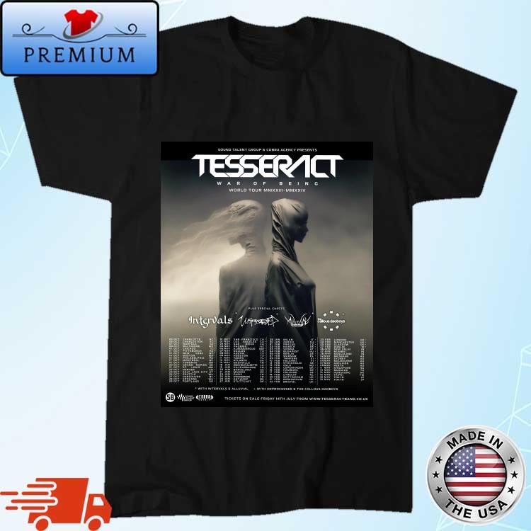 Official tesseract War Of Being Tour 2024 Shirt