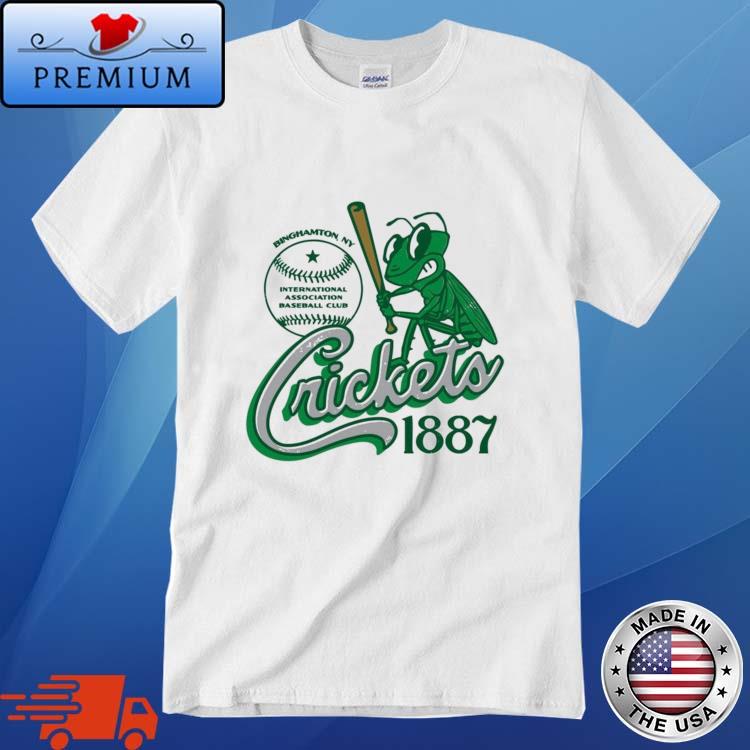 Official binghamton Crickets - New York - Vintage Defunct Baseball Teams Shirt