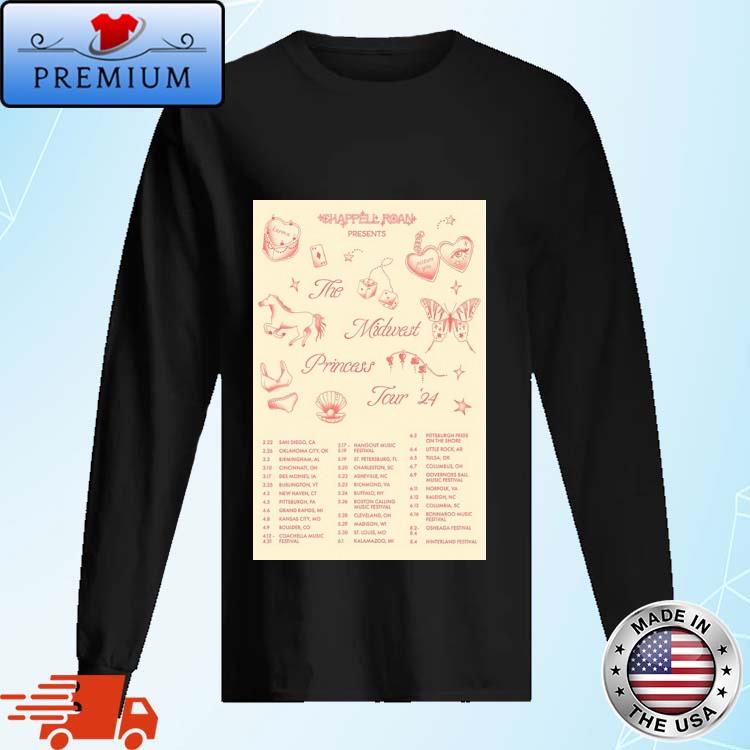 Official chappell Roan 2024 Midwest Princess Tour Shirt Long Sleve