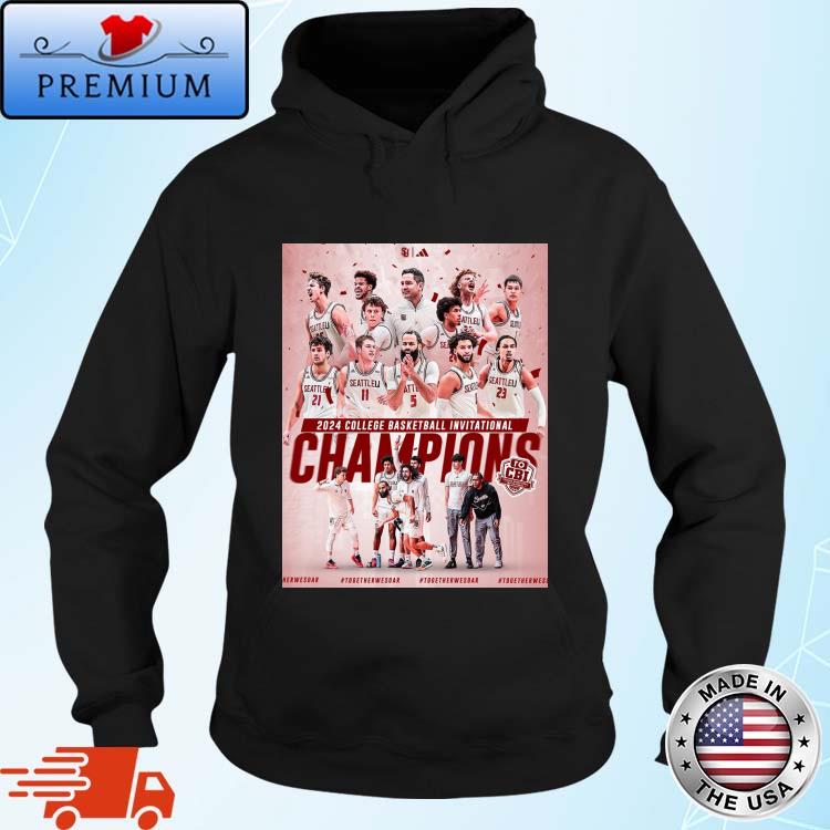 Official congratulations Seattle Redhawks Men's Basketball Is 2024 College Basketball Invitational Champions Shirt Hoodie