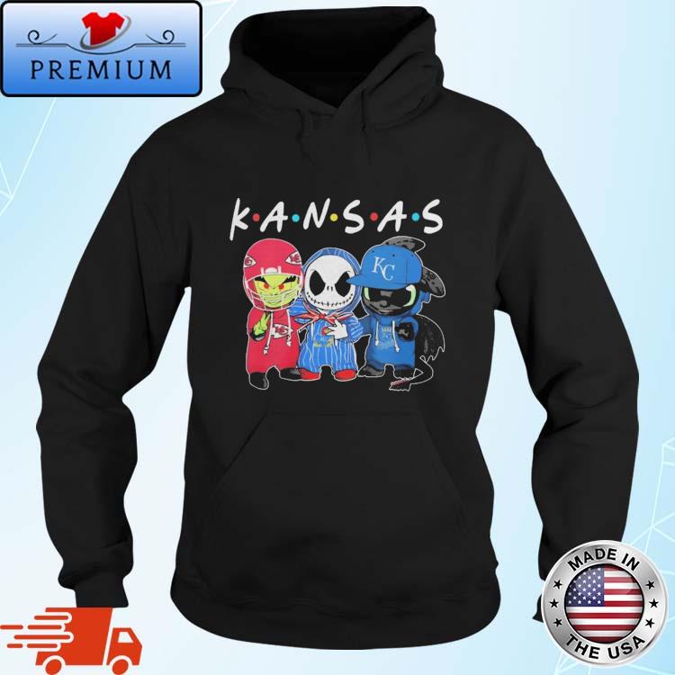 Official kansas Sports Teams Jack Skellington x Grinch And Toothless Dragon Shirt Hoodie