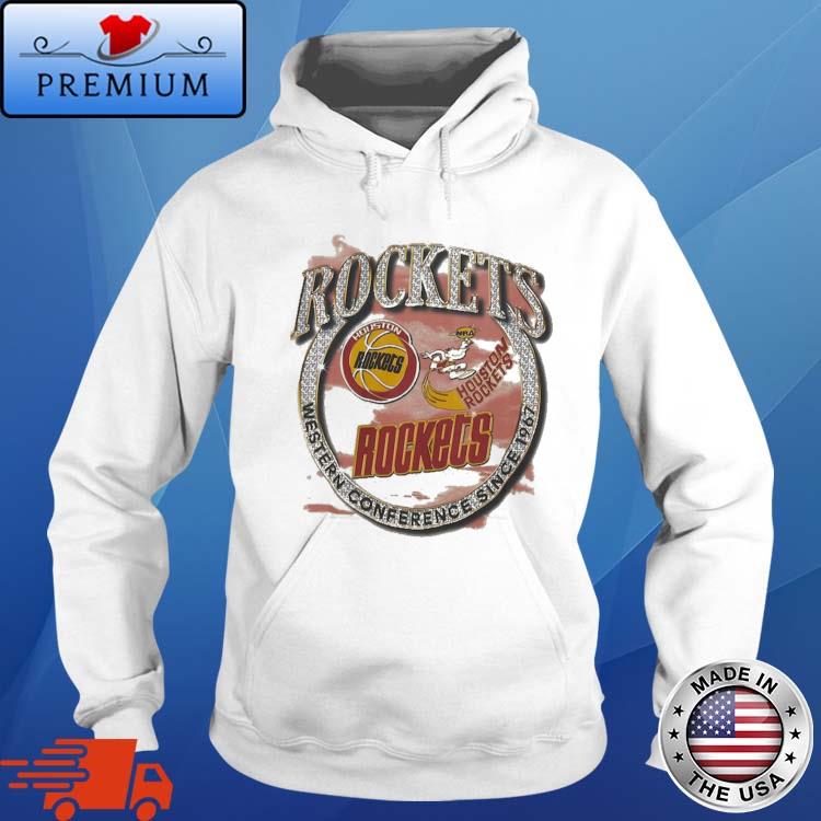 Official mitchell & Ness Tan Houston Rockets Hardwood Classics Vintage Soul Crown Jewels Shirt Hoodie