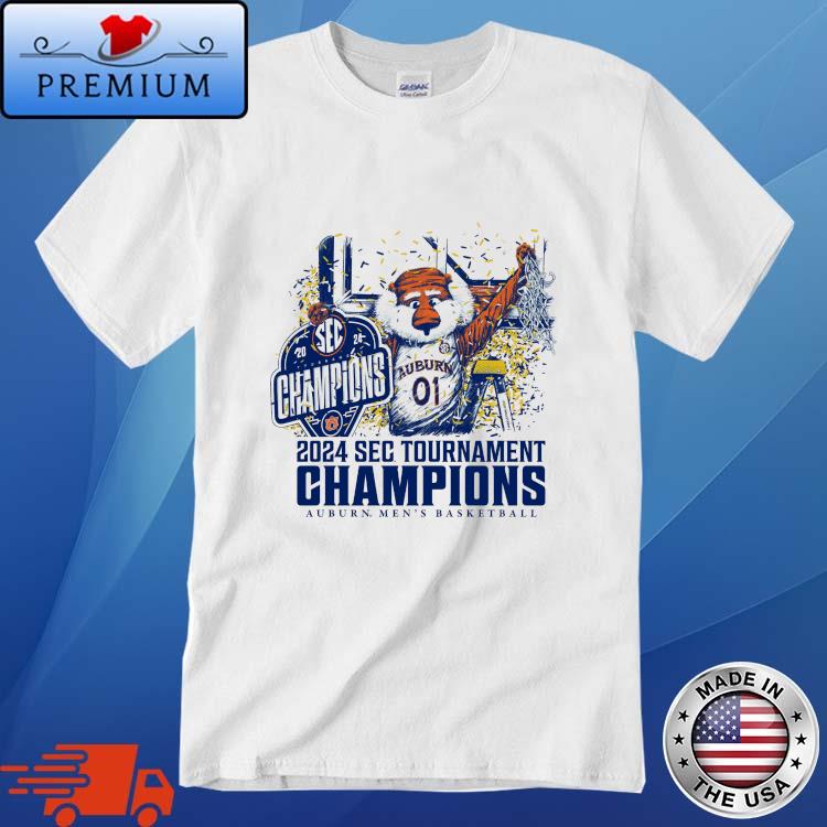 Official Original Auburn Men's Basketball 2024 Sec Tournament Champions Shirt