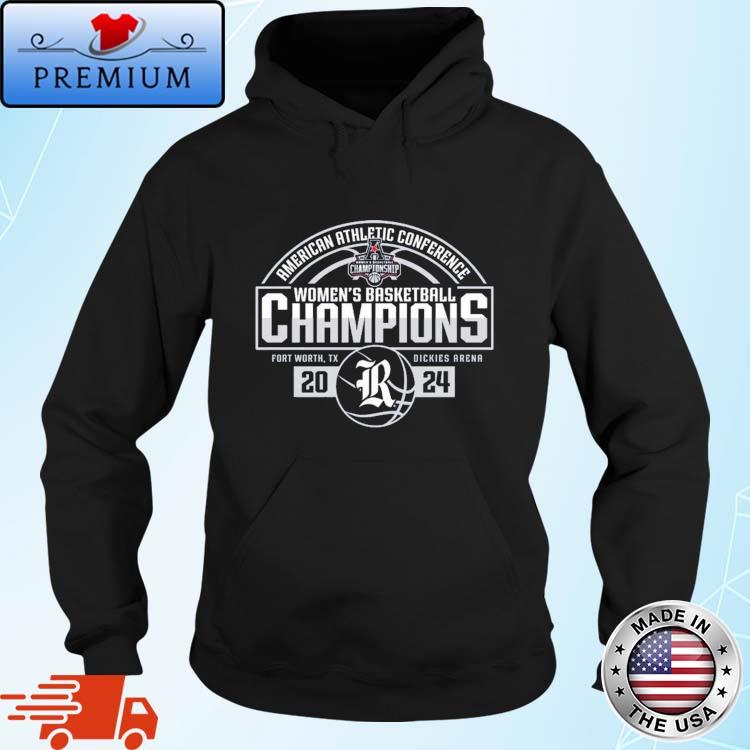 Official rice Owls 2024 AAC Women's Basketball Conference Tournament Champions Locker Room Shirt Hoodie