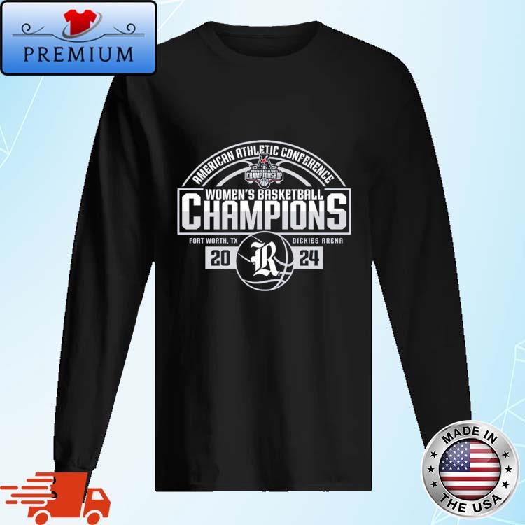 Official rice Owls 2024 AAC Women's Basketball Conference Tournament Champions Locker Room Shirt Long Sleve