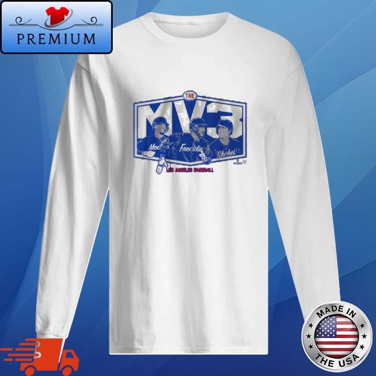 Official shohei Ohtani Mookie Betts And Freddie Freeman The Mv3 Shirt Long Sleve