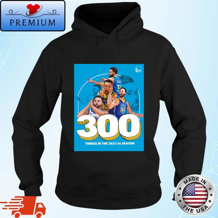 Official stephen Curry 300 Threes In The 2023-24 Season Shirt Hoodie
