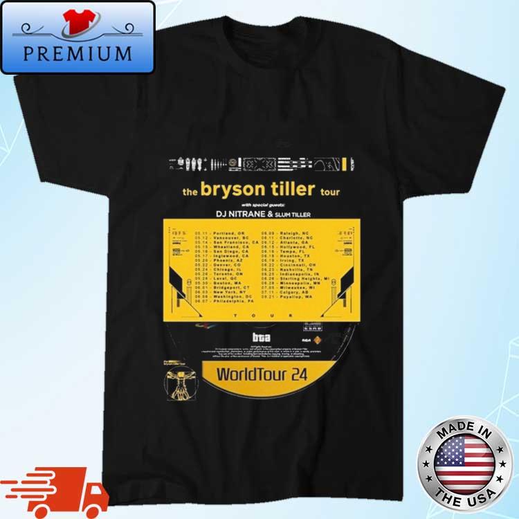 Official The Bryson Tiller Tour 2024 Shirt