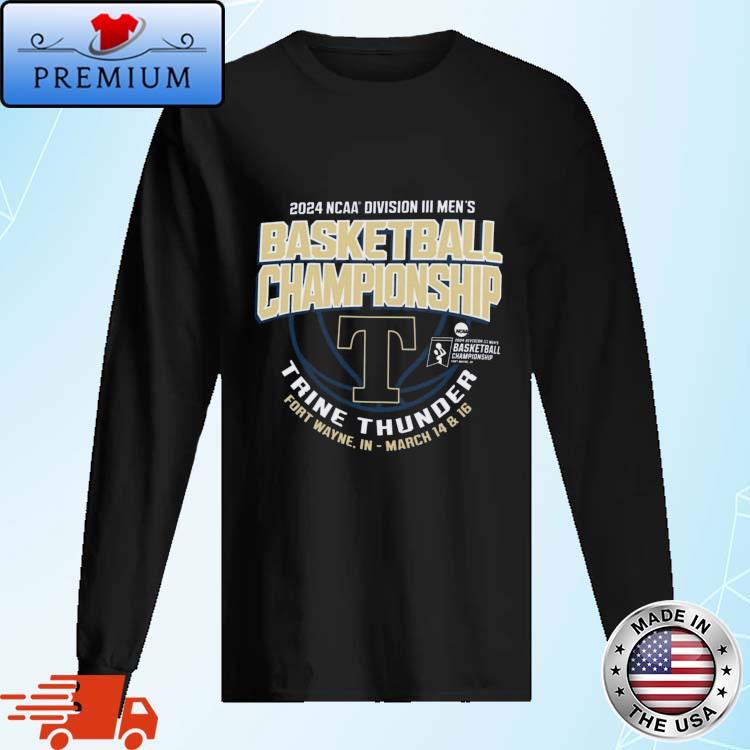 Official trine Thunder 2024 NCAA Division III Men's Basketball Championship Shirt Long Sleve