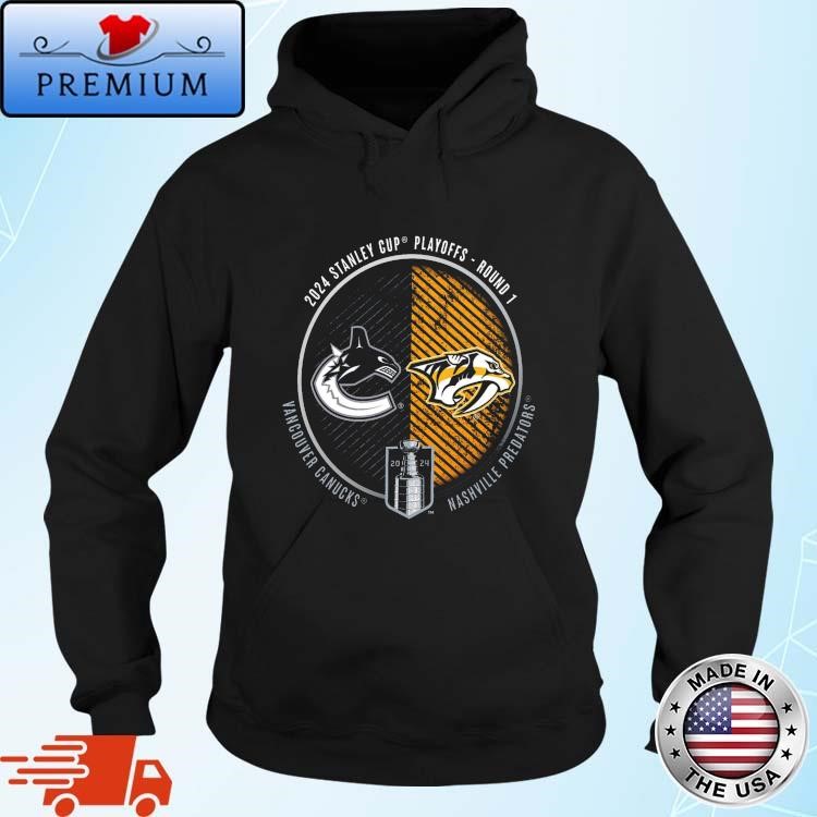 Official Vancouver Canucks vs. Nashville Predators Inglasco 2024 Stanley Cup Playoffs First Round Dueling Matchup Hoodie
