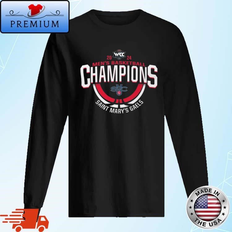 Official Saint Mary's Gaels Men's Basketball WCC Champions 2024 Long Sleeve