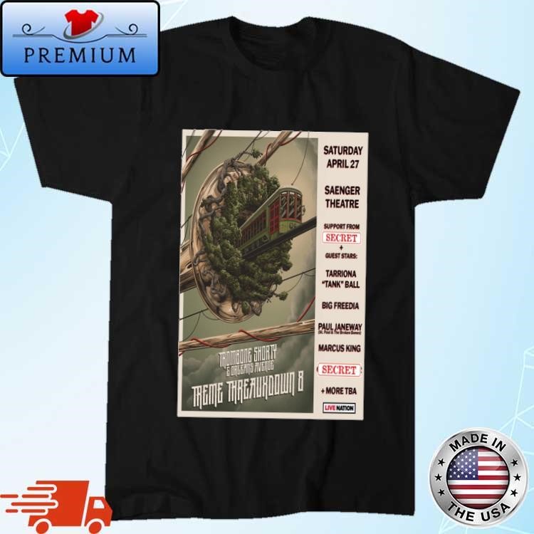 Official Trombone Shorty & Orleans Avenue Saenger Theatre, New Orleans, LA April 20, 2024 Shirt