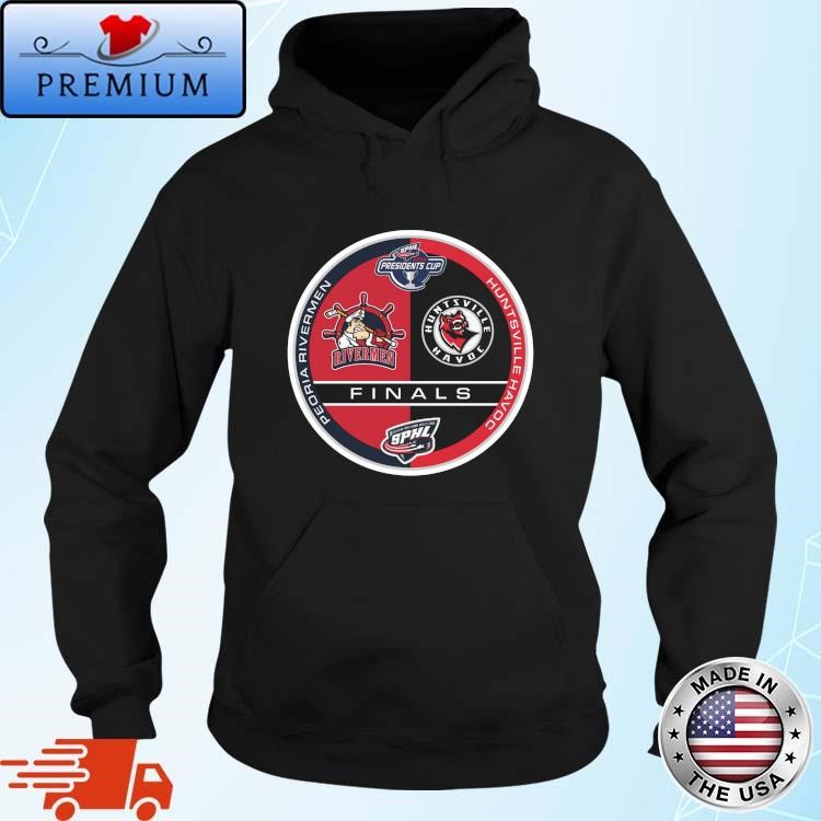 Official Sphl 2024 Presiden't Cup Finals Peoria Rivermen Vs. Huntsville Havoc Hoodie