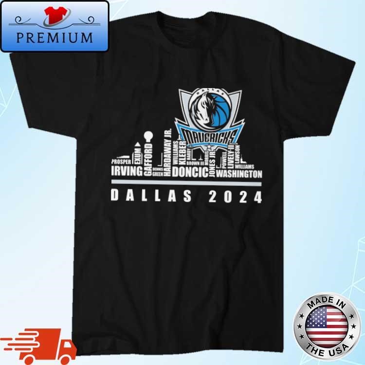 Official Dallas Mavericks City Horizon Team Player Name 2024 Shirt