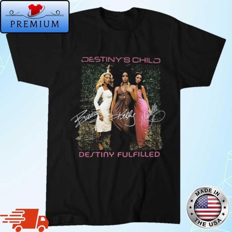 Official Destiny’s Child Destiny Fulfilled World Tour 2005 Signatures Shirt