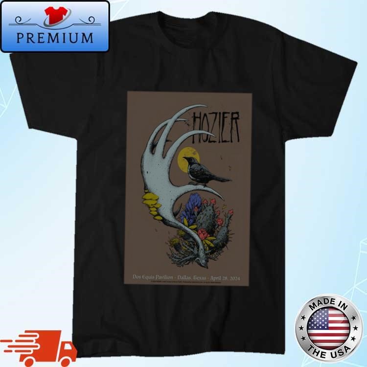 Official Hozier Dos Equis Pavilion Dallas, TX April 28, 2024 T-Shirt