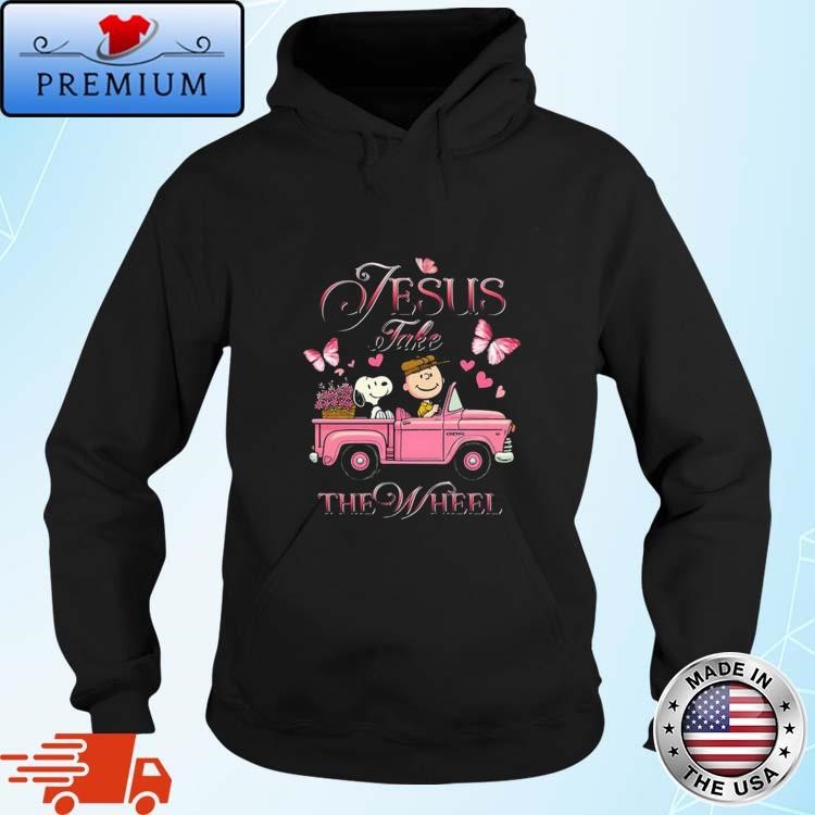 Official Snoopy And Peanuts Jesus Take The Wheel Hoodie