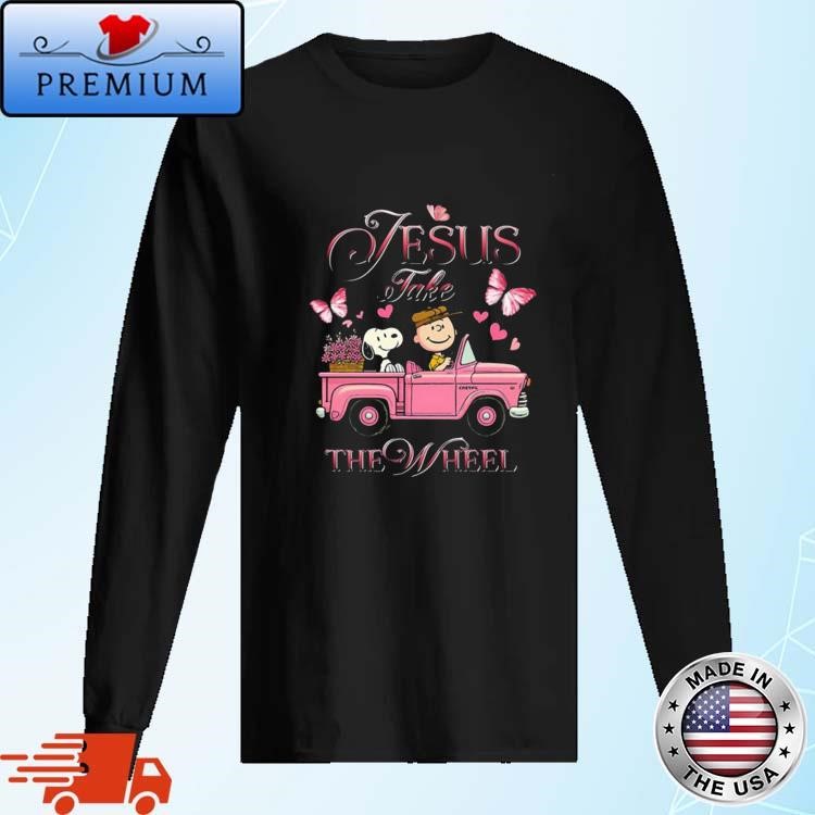 Official Snoopy And Peanuts Jesus Take The Wheel Long Sleeve