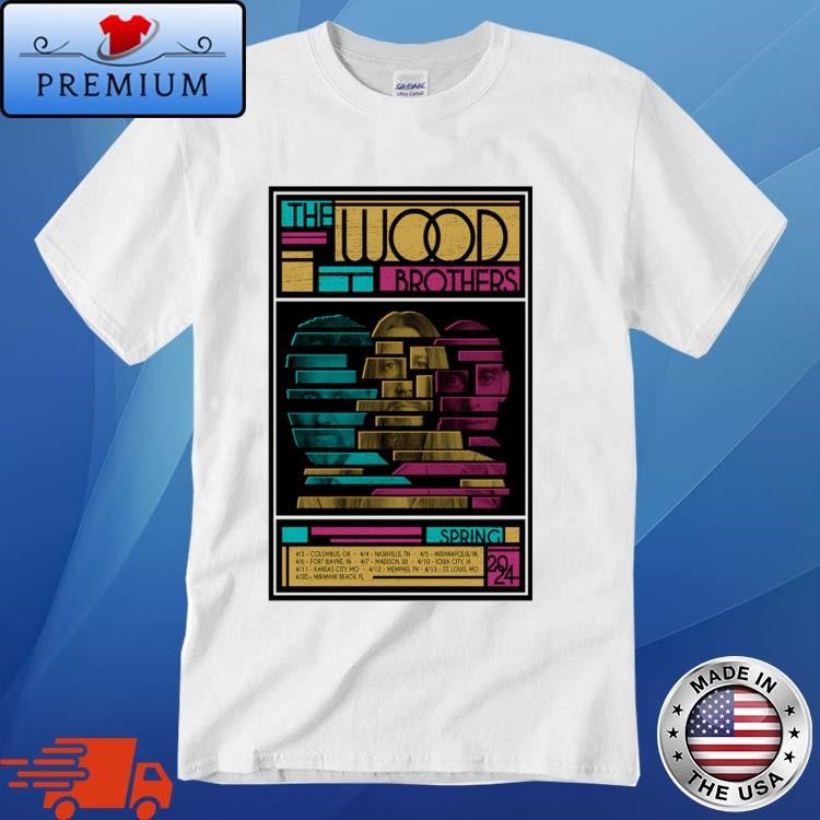 Official The Wood Brothers Spring Tour 2024 Shirt