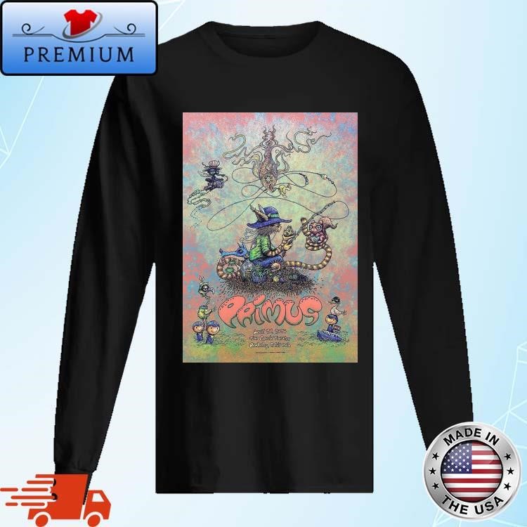 Official Primus At Sessanta Tour Tonight Poster At The Greek Theatre In Berkeley CA On April 21st 2024 Long Sleeve