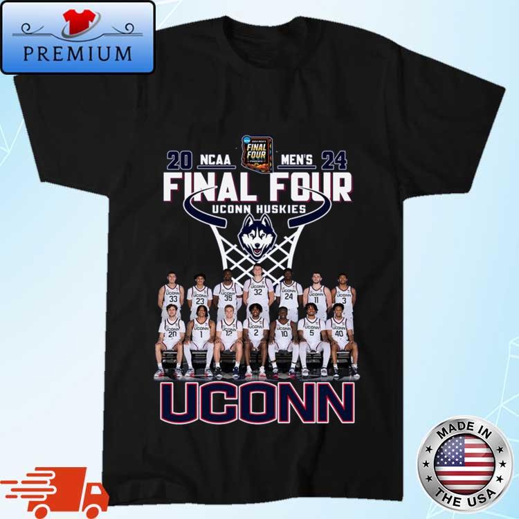 Official 2024 NCAA Men's Final Four Uconn Huskies All Players Shirt