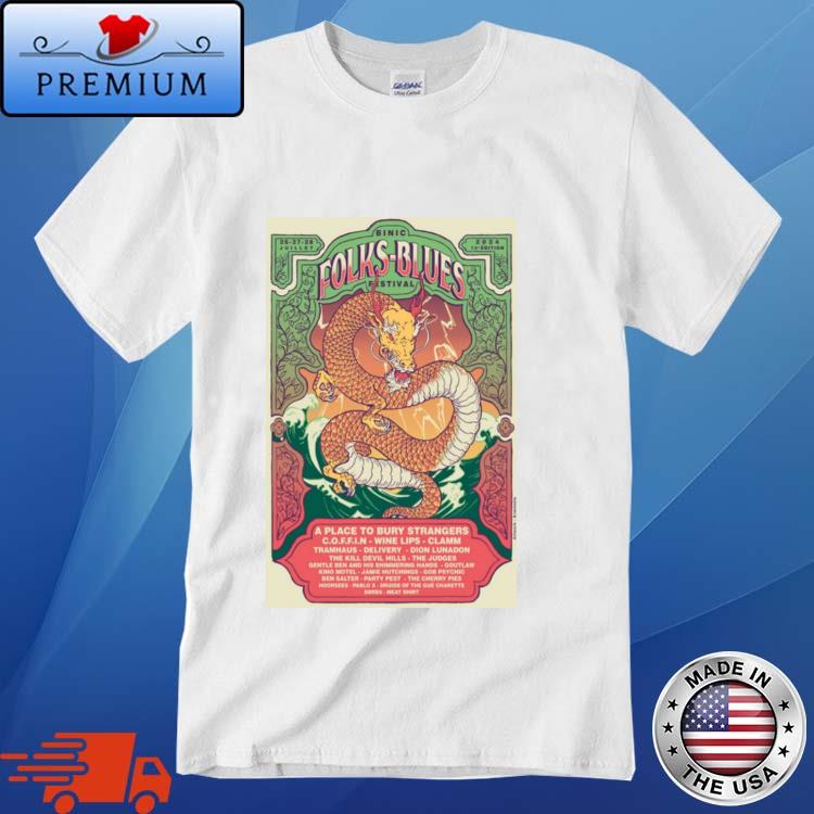 Official binic Folks Blues Festival July 26-28, 2024 Shirt
