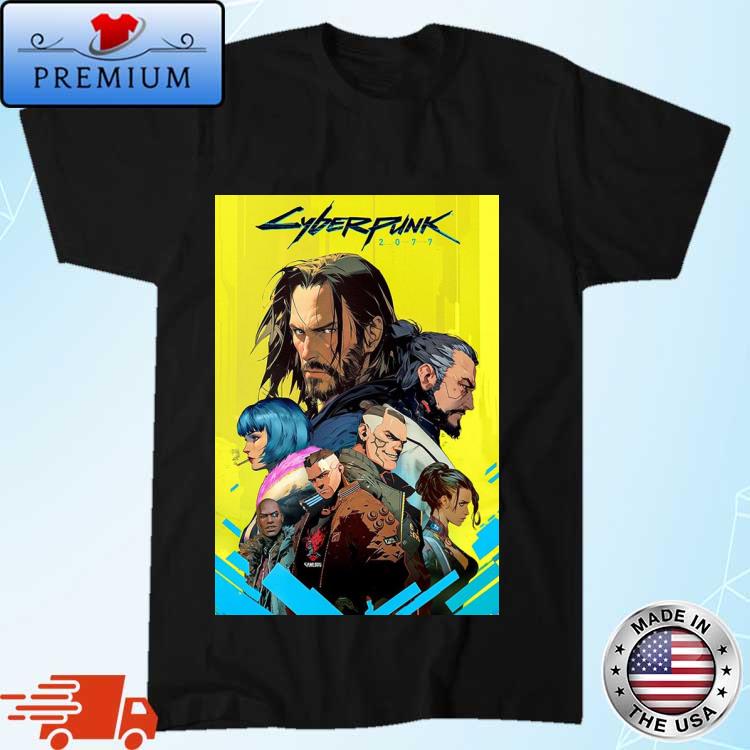 Official cyberpunk 2077 Characters In Night City Shirt