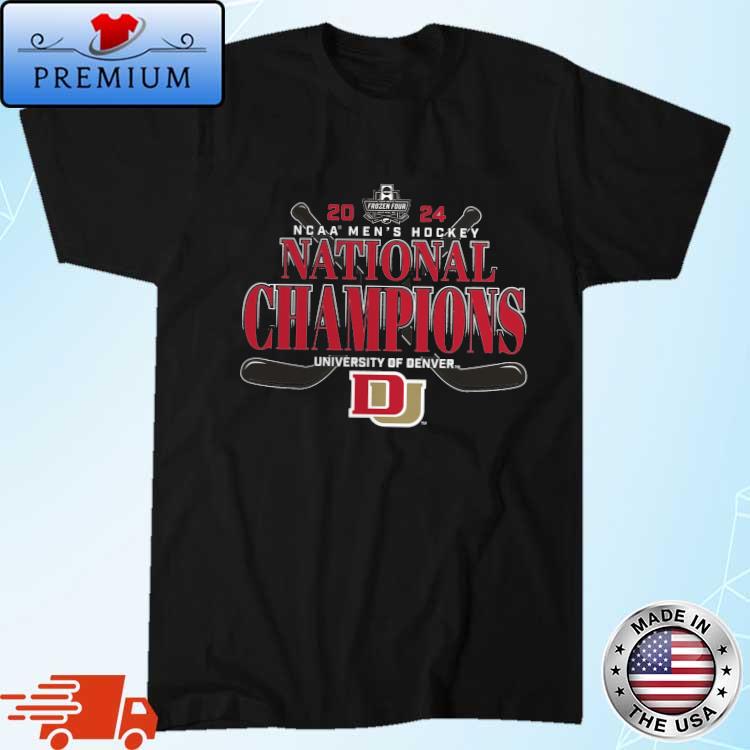 Official denver Pioneers 2024 NCAA Men's Hockey National Champions Delay of Game Shirt