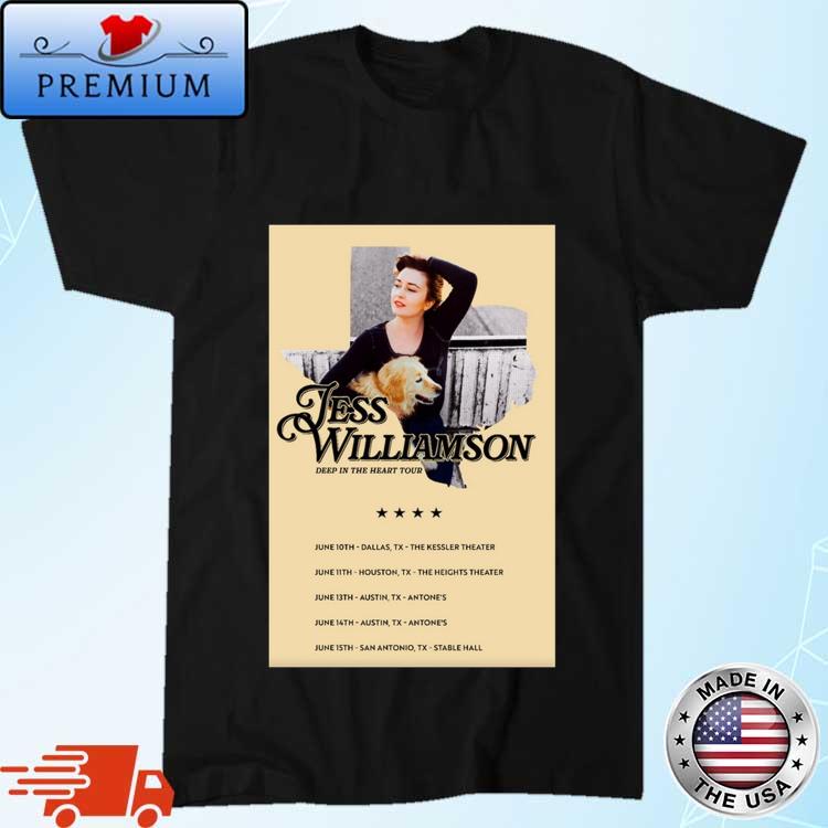 Official jess Williamson Deep In The Heart 2024 Tour Shirt