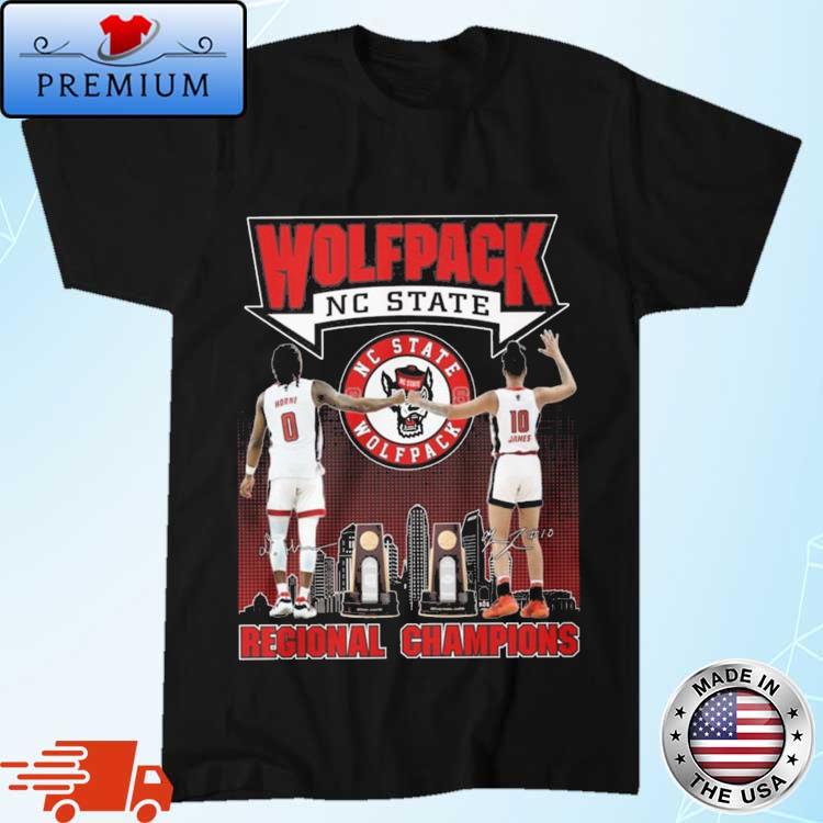 Official Nc State Horne And James Regional Champions Signatures Shirt