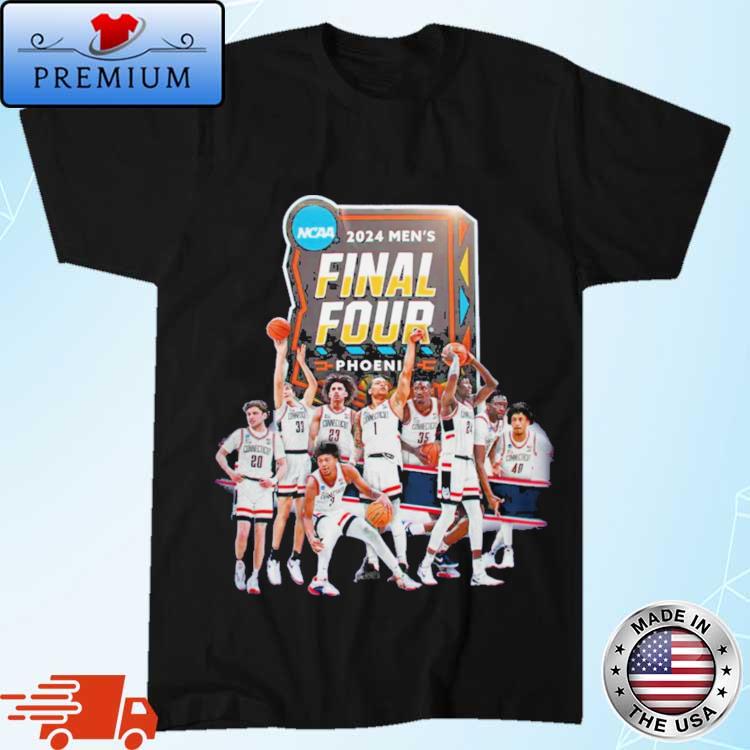 Official Ncaa Men’s Final Four 2024 Uconn Huskies Team Shirt