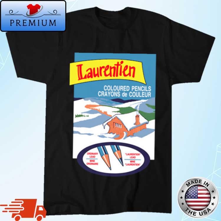 Official retrokid Laurentien Coloured Pencils Crayons De Couleur Shirt