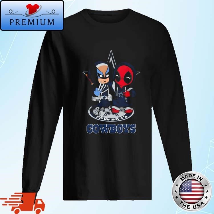 Dallas Cowboys Marvel Wolverine Deadpool True Friends 2024 Long Sleeve