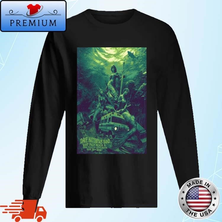 Dave Matthews Band May 25 2024 iTHINK Financial Amphitheatre West Palm Beach FL Poster Long Sleeve