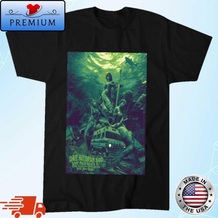 Dave Matthews Band May 25 2024 iTHINK Financial Amphitheatre West Palm Beach FL Poster T-shirt
