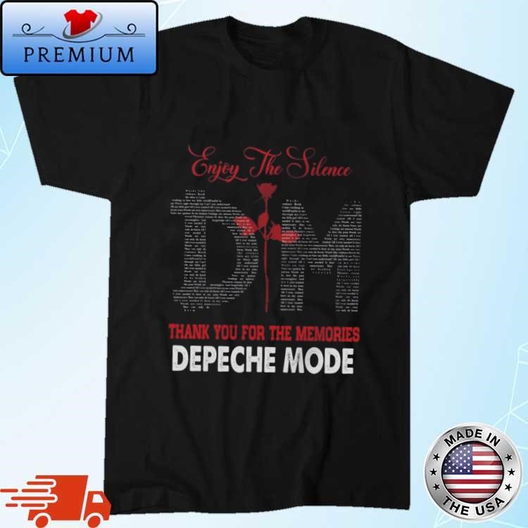 Depeche Mode Enjoy The Silence Thank You For The Memories T-shirt