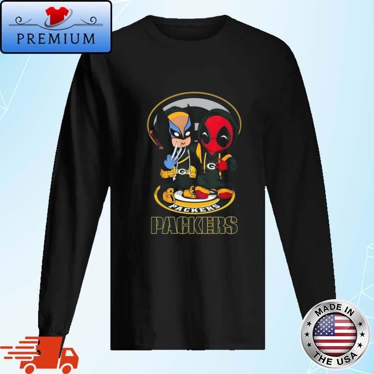 Green Bay Packers Marvel Wolverine Deadpool True Friends 2024 Long Sleeve