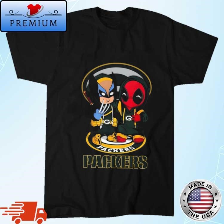 Green Bay Packers Marvel Wolverine Deadpool True Friends 2024 T-Shirt