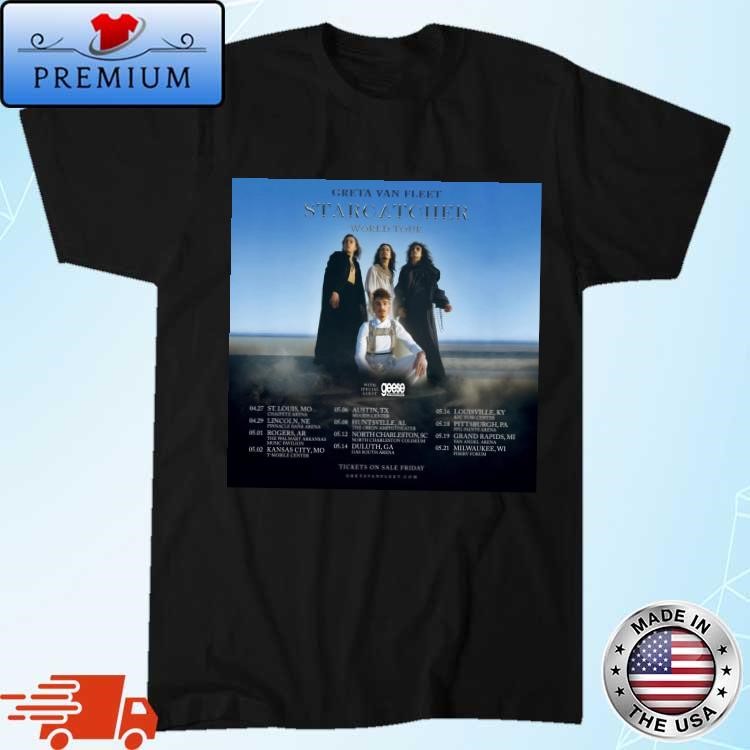 Greta Van Fleet Starcatcher World Tour 2024 T-Shirt